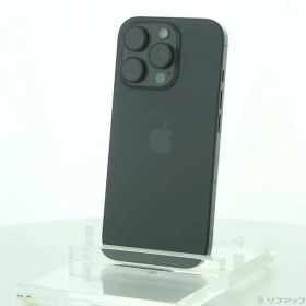 【中古】Apple(アップル) iPhone16 Pro 128GB ブラックチタニウム MYMV3J／A SIMフリー 【377-ud】