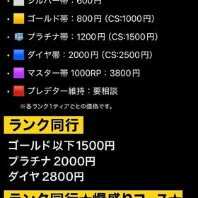 CS 限定 複プレ代行 高順位プレの代行です | APEX Legendsの代行、RMTの販売・買取一覧
