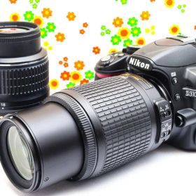 ニコン Nikon D3100☆スマホに送れる☆ダブルレンズ♪☆ガイドモード搭載