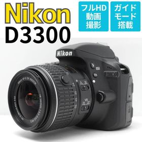 ニコン(Nikon)のショット数２０１８枚♪Nikon D3300 箱付き美品 写真も動画OK万能機種(デジタル一眼)