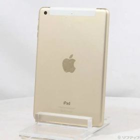 〔中古品〕 iPad mini 3 16GB ゴールド MGYR2J／A au【377】