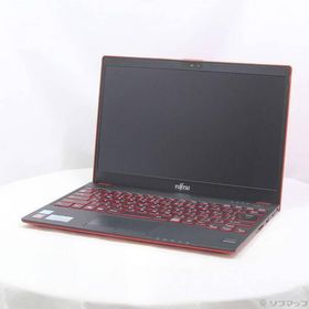 〔中古〕FUJITSU(富士通） LIFEBOOK UH75／B3 FMVU75B3R サテンレッド 〔Windows 10〕〔198-ud〕