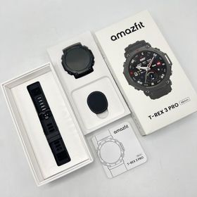 ボーナスストア+5％【美品】Amazfit T-Rex 3 Pro 48mm タクティカルブラック スマートウォッチ アマズフィット 本体