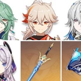 シトラリ+楓原万葉+夢見月瑞希+白朮+刻晴1凸+ヌヴィレット1凸+ジン+久遠流転の大典+蒼古なる自由 | 原神のアカウントデータ、RMTの販売・買取一覧