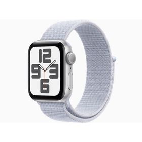 Apple MXEE3J/A Apple Watch SE 第2世代 GPSモデル 40mmシルバーアルミニウムケースとブルークラウドスポーツループ 新品 送料無料