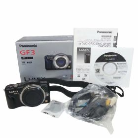 【中古】パナソニック ルミックス Panasonic LUMIX GF3 DMC-GF3C ミラーレス デジタル一眼カメラ ボディ 黒 ブラック 現状品 その他 【ベクトル 古着】 251114