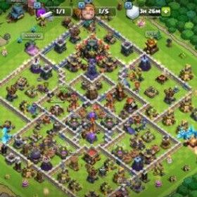 🏰 TH17 |⭐ 1912 ウォースターズ |⚔️ ストロングヒーロー+ギア |💎 LV 187 |🧱 ビルダーベース 2464 |🏆 3628名 トロフィー