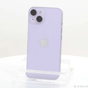 〔中古品〕 iPhone14 128GB パープル MPUY3J／A SIMフリー【377】
