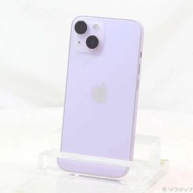 〔中古品〕 iPhone14 128GB パープル MPUY3J／A SIMフリー 〔ネットワーク利用制限▲〕【377】