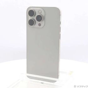 〔中古品〕 iPhone15 Pro Max 256GB ナチュラルチタニウム MU6R3J／A SIMフリー【344】