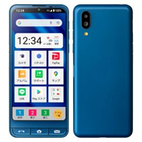 シンプルスマホ6 A201SH インディゴブルー 【SoftBank版 SIMフリー】 SHARP 当社3ヶ月間保証 中古 イオシス