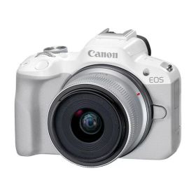 デジタル一眼カメラ キヤノン / CANON EOS R50 RF-S18-45 IS STM レンズキット [ホワイト] 【キャンセル不可・北海道沖縄離島配送不可】 0057-4549292205251-ds