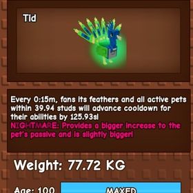 孔雀 15秒 7000円 タコ 61キロ 4,000円 | ロブロックス(ROBLOX)のアカウントデータ、RMTの販売・買取一覧