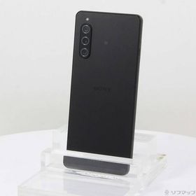 〔中古〕SONY(ソニー) Xperia 10 V 128GB ブラック SOSAY2 Softbank SIMフリー 〔ネットワーク利用制限▲〕〔344-ud〕