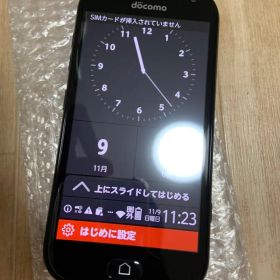 らくらくスマートフォン ドコモ 判定○ F-01L ブラック初期化済み
