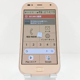らくらくスマートフォン me F-01L ドコモ ゴールド 送料無料 本体 c13725