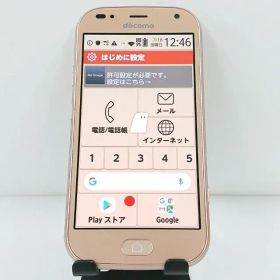 らくらくスマートフォン me F-01L ドコモ ゴールド 送料無料 本体 c13653