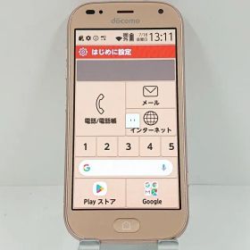 らくらくスマートフォン me F-01L ドコモ ゴールド 送料無料 本体 c13594