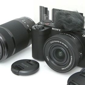 【中古】【極美品】ソニー VLOGCAM ZV-E10M2X ダブルズームレンズキット（センサー清掃済み） CA01-R3114-2S3 SONY ソニー VLOGCAM ミラーレス α Eマウント APS-C 4K対応