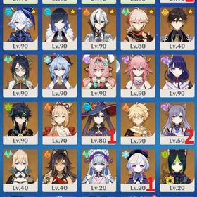 【引退アカウント】マーヴィカ+餅 シロネン1凸+餅 シトラリ スカーク エスコフィエ アルレッキーノ | 原神のアカウントデータ、RMTの販売・買取一覧