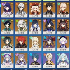 【PU確定50/90】スカーク+餅 アルレッキーノ+餅 マーヴィカ シトラリ シロネン 万葉 夜蘭 | 原神のアカウントデータ、RMTの販売・買取一覧