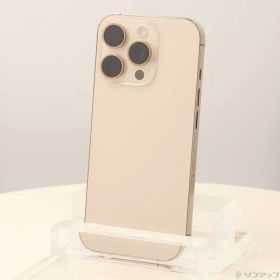 〔中古品〕 iPhone16 Pro 128GB デザートチタニウム NYMX3J／A SIMフリー【258】