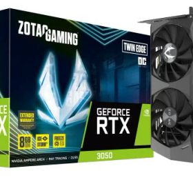 ZOTAC GAMING GeForce RTX 3050 Twin Edge OC グラフィックスカード 8GB GDDR6