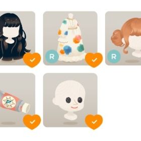 アイテム8点 白昼夢に現れた少女の髪1点＋絵の具に染まった瞳1点＋他6点 | リヴリーアイランドのアイテム、RMTの販売・買取一覧