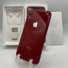 N43666☆ アップル Apple iPhone XR 64GB Red A2106 MT062J/A バッテリ78％ SIMロックあり 初期化済み 判定〇 docomo 元箱付属品付き