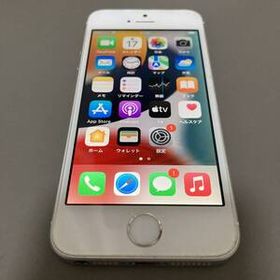 動作品 iphone SE1 16GB シルバー SIMフリー 充電75％