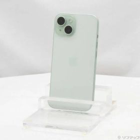 〔中古品〕 iPhone15 128GB グリーン MTMM3J／A SIMフリー 〔ネットワーク利用制限▲〕【262】