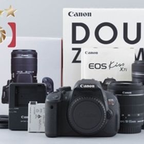 【中古】Canon キヤノン EOS Kiss X7i ダブルズームキット 元箱付き