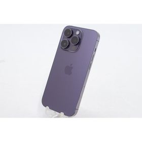 [中古]SIMフリー Apple iPhone14 Pro 128GB Deep Purple A2889 MQ0F3J/A[N] 外観ランクC