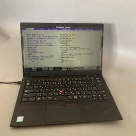 JK6224 Lenovo Thinkpad X1 Carbon /Core i5-8250U 1.60Ghz /メモリー：8GB/SSD:無し/BIOS確認だけ/充電口破損
