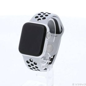 〔中古〕Apple(アップル) Apple Watch Series 6 Nike GPS 40mm シルバーアルミニウムケース ピュアプラチナム／ブラックNikeスポーツバンド〔262-ud〕