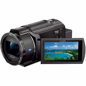 【中古】SONY(ソニー) 4K ビデオカメラ Handycam FDR-AX45A(2022年モデル) ブラック 内蔵メモリー64GB 光学ズーム20倍 空間光学手ブレ補正 FDR-AX45A B