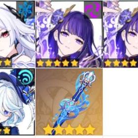 🤖メールボックスが接続されていません🤖スカーク✦雷電将軍1凸✦フリーナ✦静水流転の輝き🤖 | 原神のアカウントデータ、RMTの販売・買取一覧