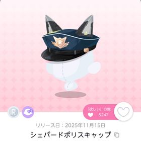 シェパードポリスキャップ 双子分 | ポケコロツイン(ポケツイ)のアカウントデータ、RMTの販売・買取一覧