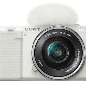 SONY VLOGCAM ZV-E10L パワーズームレンズキット ホワイト 【訳あり：倉庫移動中に外箱傷あり】
