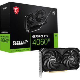 MSI｜エムエスアイ MSI GeForce RTX 4060 Ti VENTUS 2X BLACK 8G OC / PCI-Express 4.0 グラフィックスボード RTX 4060 Ti VENTUS 2X BLACK 8G OC