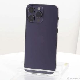 〔中古品〕 iPhone14 Pro Max 1TB ディープパープル MQ9N3J／A SIMフリー 〔ネットワーク利用制限▲〕【262】