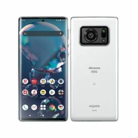 【箱傷み】【SIMロック解除済】【ネットワーク利用制限−】docomo AQUOS R6 SH-51B White SHARP 当社6ヶ月保証 未使用 イオシス