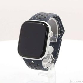 〔中古〕Apple(アップル) Apple Watch Series 10 GPS 46mm シルバーアルミニウムケース ミッドナイトブラックNikeスポーツバンド〔377-ud〕