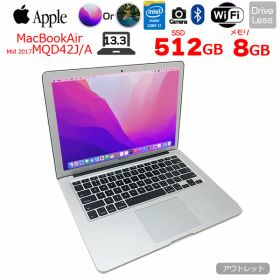 Apple MacBook Air_13.3inch MQD42J/A A1466 2017 USキー 選べるOS Monterey or BigSur [core i7 5650U 8G SSD512GB 無線 BT カメラ 13.3インチ ] :アウトレット