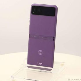 〔中古〕Motorola(モトローラ) motorola razr 40s 256GB サマーライラック MOSAF3 Softbank SIMフリー 〔ネットワーク利用制限▲〕〔262-ud〕