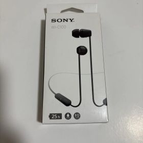 新品未使用SONY WI-C100 ブラック ワイヤレスイヤホン