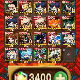 9139.ヒロアカフルコンプ+セツナ＆エーテル+運UP60↑ | ポコダン(ポコロンダンジョンズ)のアカウントデータ、RMTの販売・買取一覧