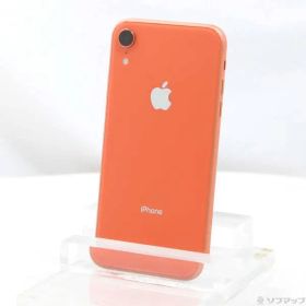 〔中古品〕 iPhoneXR 64GB コーラル MT0A2J／A SIMフリー【262】