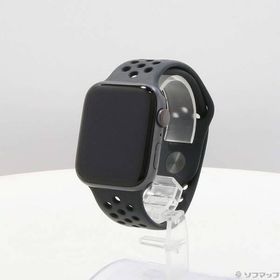 〔中古〕Apple Watch Series 6 Nike GPS + Cellular 44mm スペースグレイアルミニウムケース アンスラサイト／ブラックNikeスポーツバンド〔269-ud〕