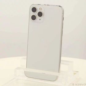 【中古】Apple(アップル) iPhone11 Pro 64GB シルバー MWC32J／A SIMフリー 【258-ud】